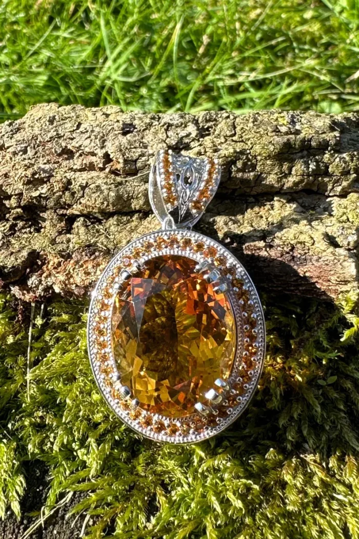 Citrine Gemstone Pendant - Image 2