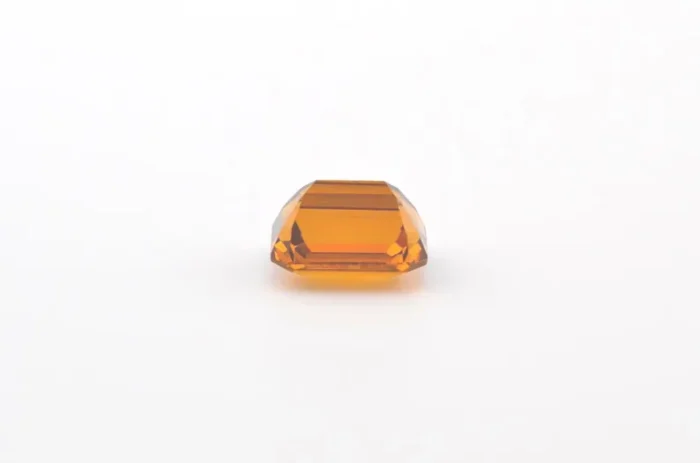 Natural Citrine Gemstone 3.2 Carat – Octagon Cut 10x7mm – Golden Yellow Loose Gem for Ring or Pendant – Emerald Step Cut Citrine - Image 2