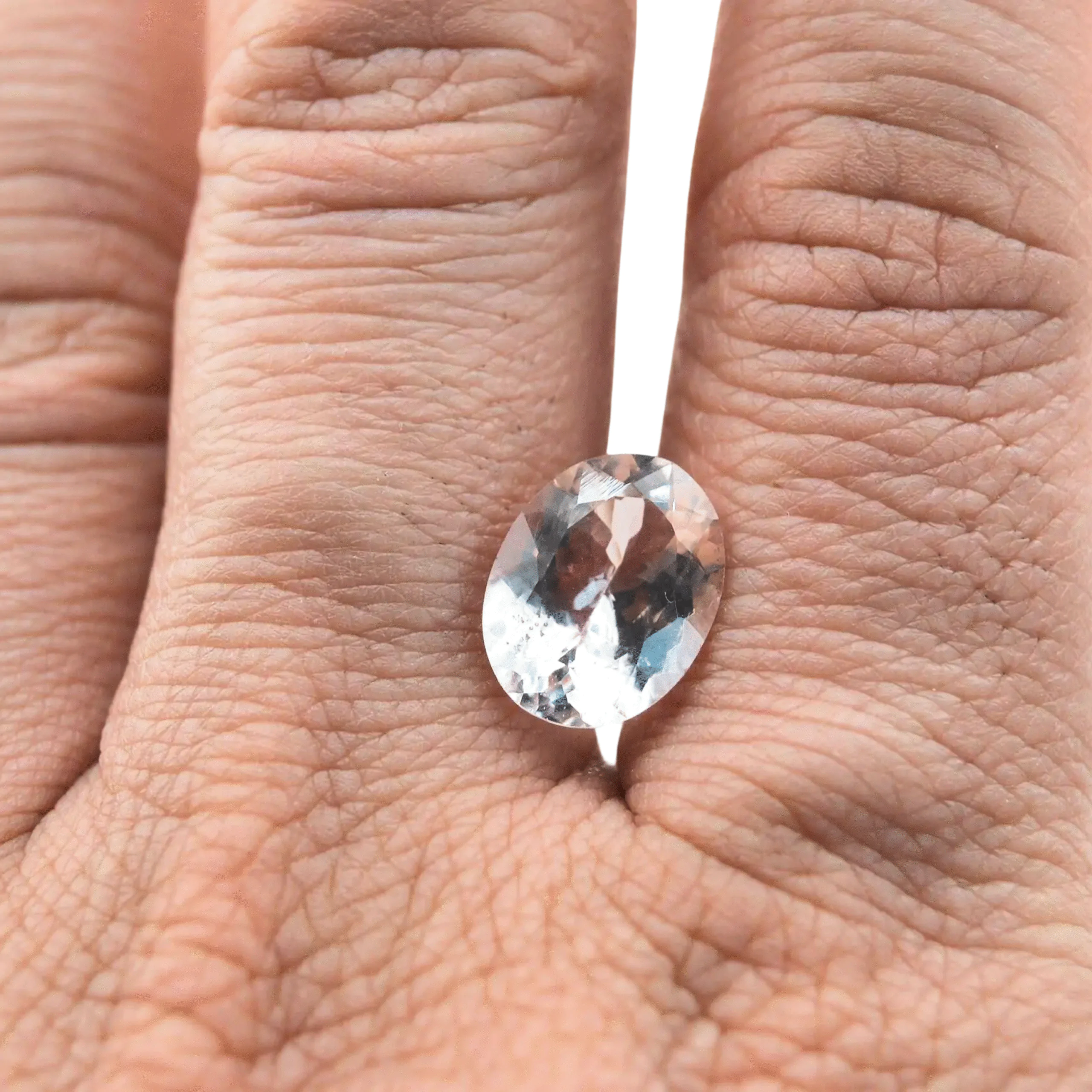 Morganite Oval Cut Loose Gemstone – 4.07 Carats, 12.5x9.5mm | Natural Peach Pink Stone for Engagement Ring or Custom Jewelry - Image 2