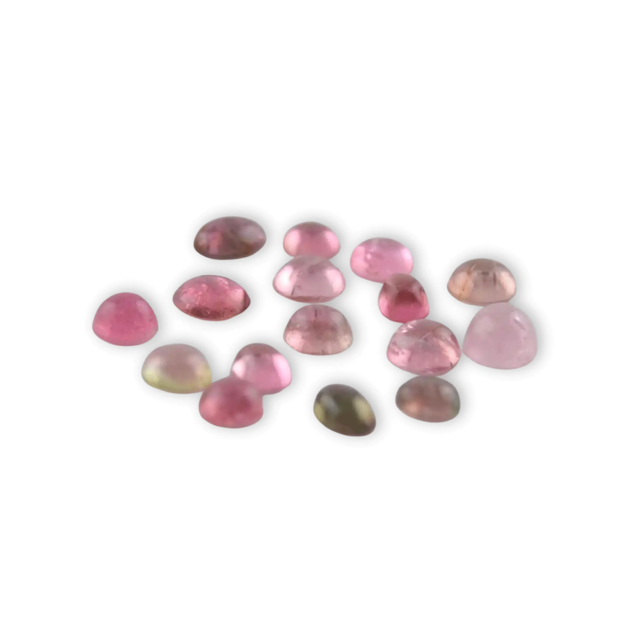 4 Pink Tourmaline Cabochons – Lot of 11 Pieces / 11 Carats – Avg 5mm – Natural Pink Tourmaline – Loose Gemstones for Jewelry Making - Image 2