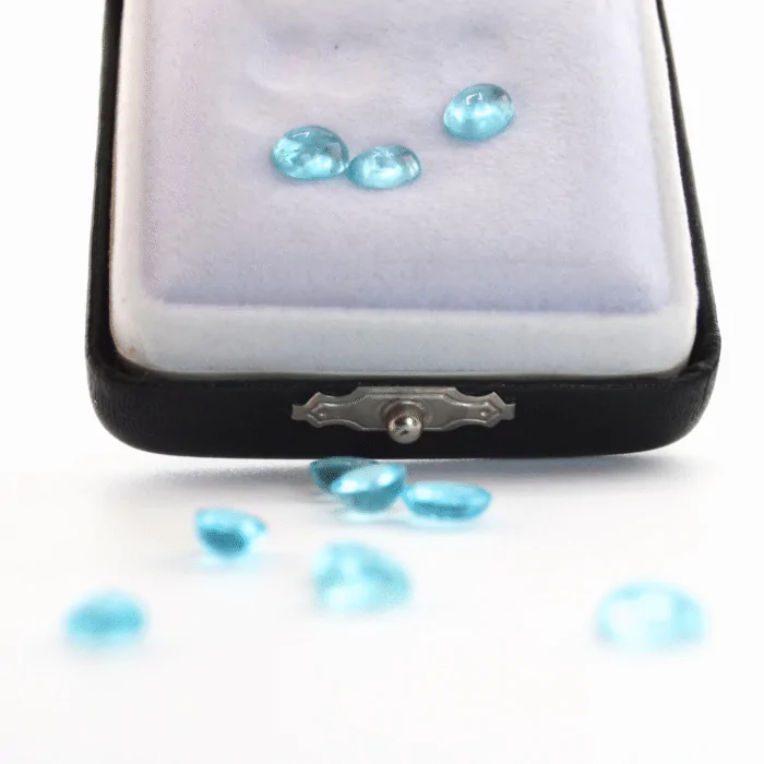 11 Apatite Cabochons – 12.75 Carats Total – Avg 5mm – Natural Blue Green Apatite – Loose Gemstones for Jewelry Making - Image 2