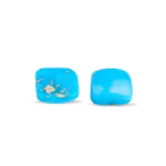 Natural Turquoise Stone Pair 11mm  Round Cabochons for Earrings, Matched Pair, December Birthstone, Genuine Turquoise Jewelry Supplies - Image 2