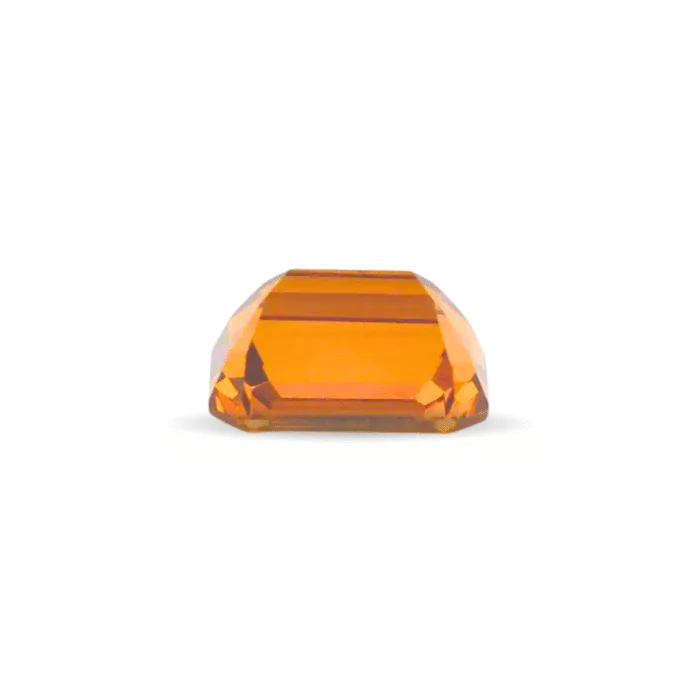Natural Citrine Gemstone 3.2 Carat – Octagon Cut 10x7mm – Golden Yellow Loose Gem for Ring or Pendant – Emerald Step Cut Citrine - Image 2