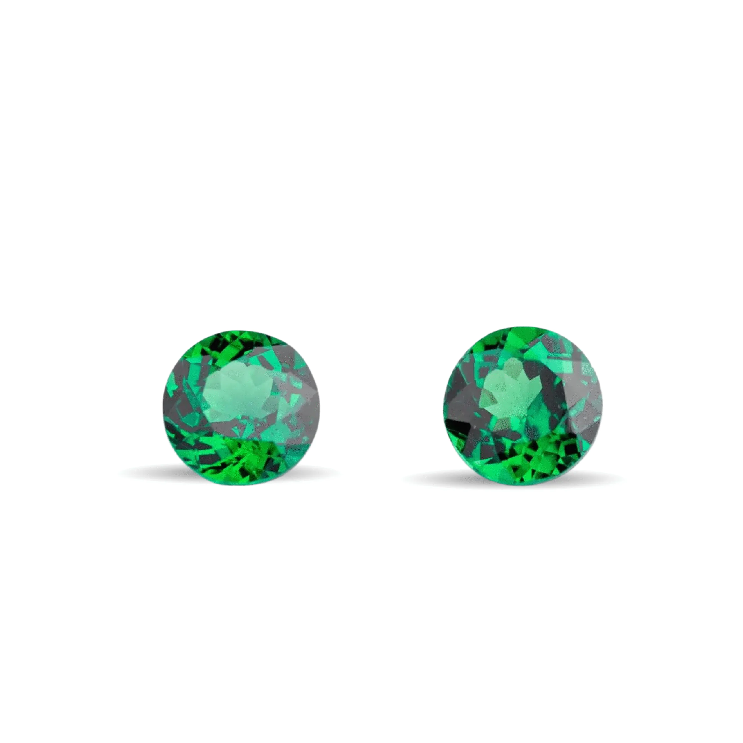 Untitled design - 2025-08-16T193951.122 Tsavorite Garnet Pair 1.28 Carat – 5mm Round Matched Green Gems for Earrings, Natural Rare Garnet, Loose Stones for Fine Jewelry - Image 1