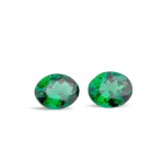 Oval Tsavorite Garnet Pair 1.3 Carat – 6x5mm Matched Natural Green Garnets, Rare Loose Stones for Earrings or Fine Jewelry Making