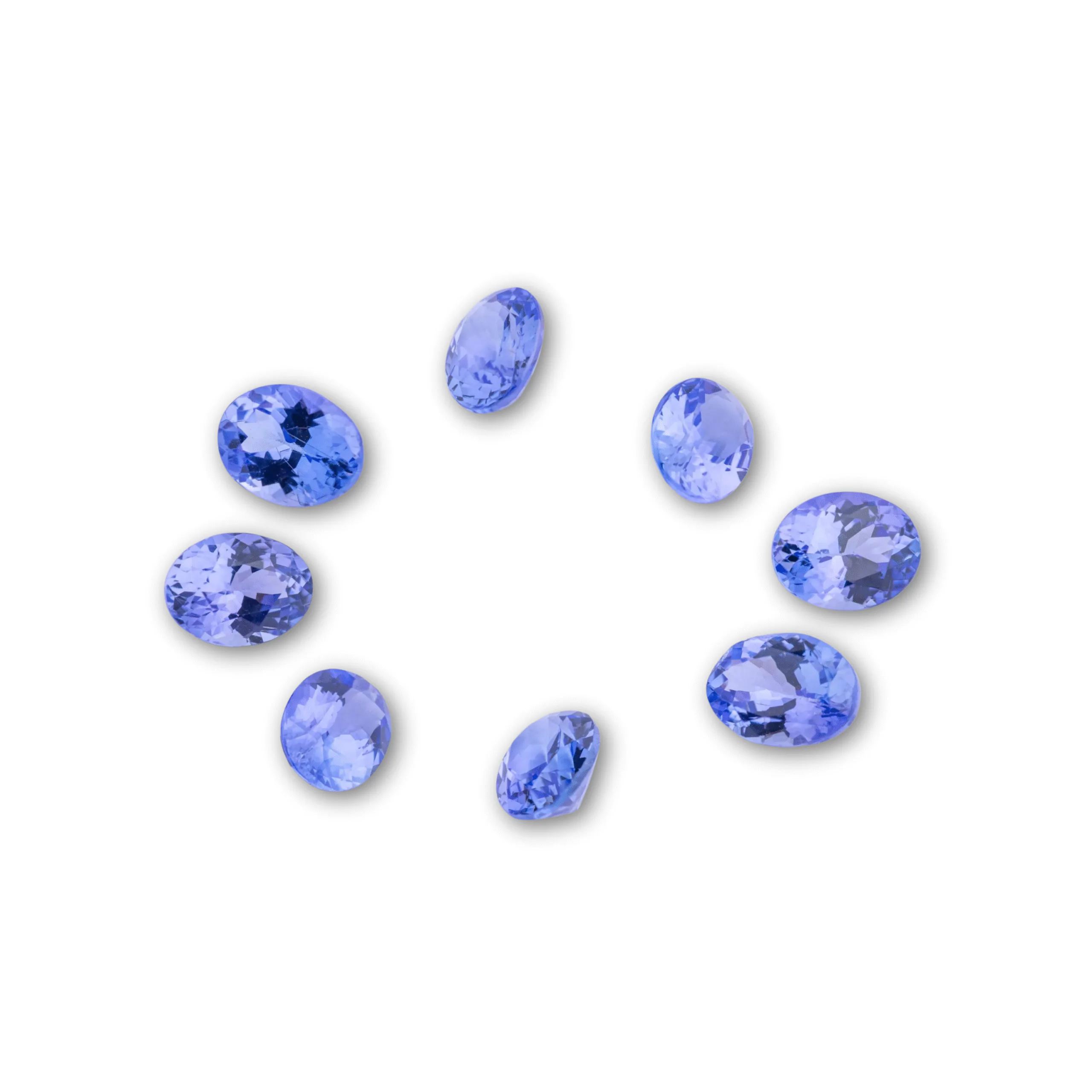 Untitled design - 2025-08-16T202609.595 Tanzanite Gemstone Lot 10 Carats – 8 Oval AA Quality Stones, Natural Violet-Blue Loose Gems for Fine Jewelry or Collectors - Image 1