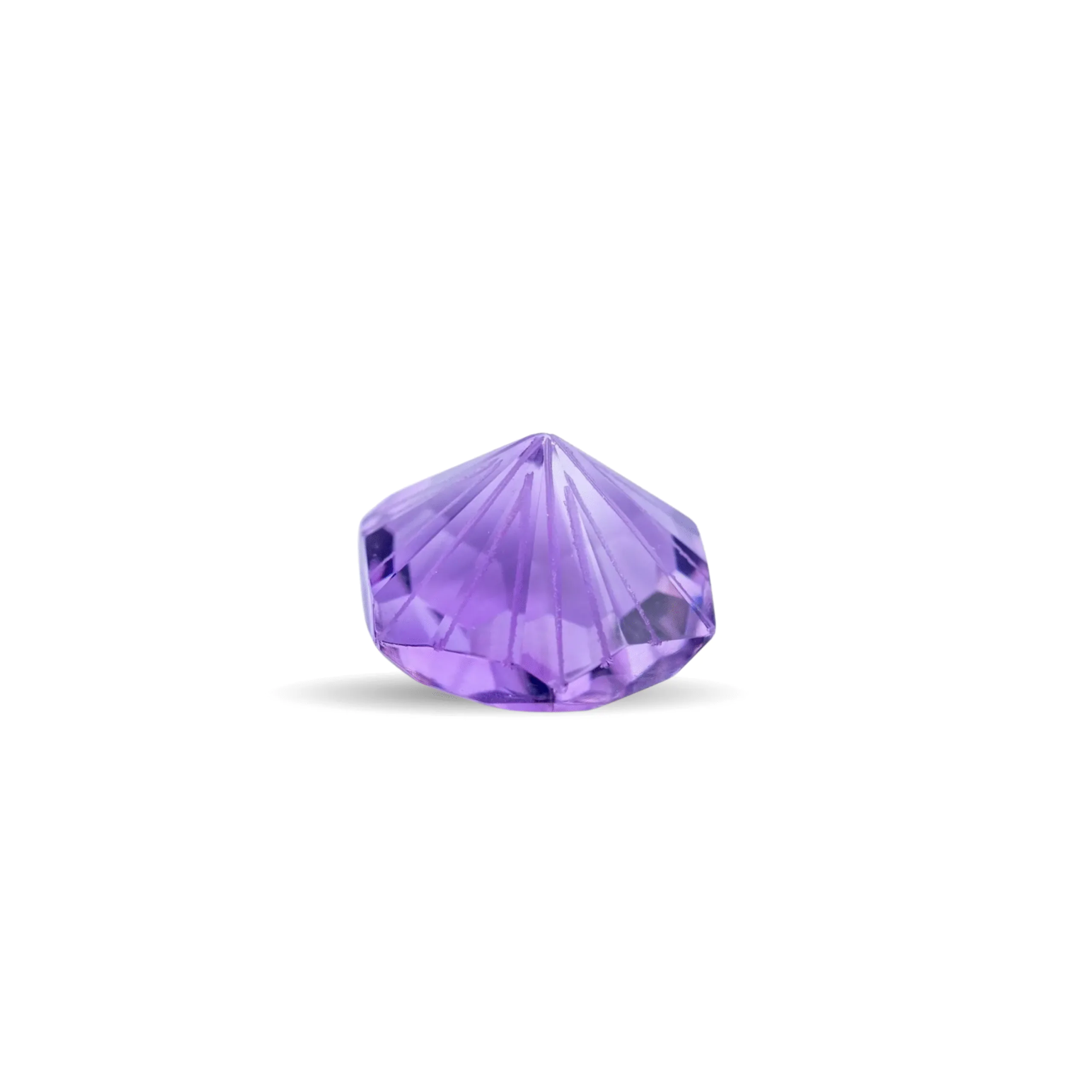 Amethyst Hexagon Gemstone – 5.8 Carat Natural Amethyst, 12mm Faceted Hexagon Cut, Loose Gem for Jewelry Making, February Birthstone - Image 2