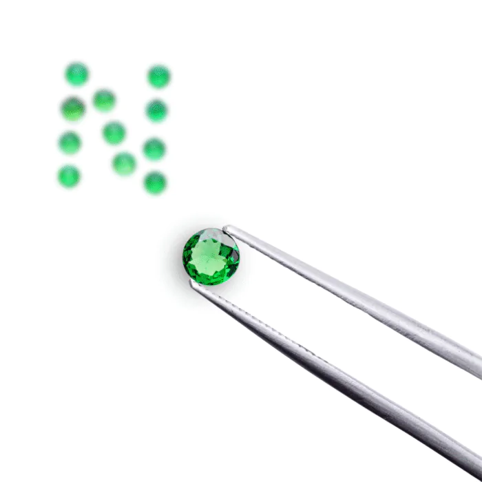 5mm Natural Tsavorite Garnet Lot – 12 Round Green Gemstones for Custom Rings & Earrings - Image 1
