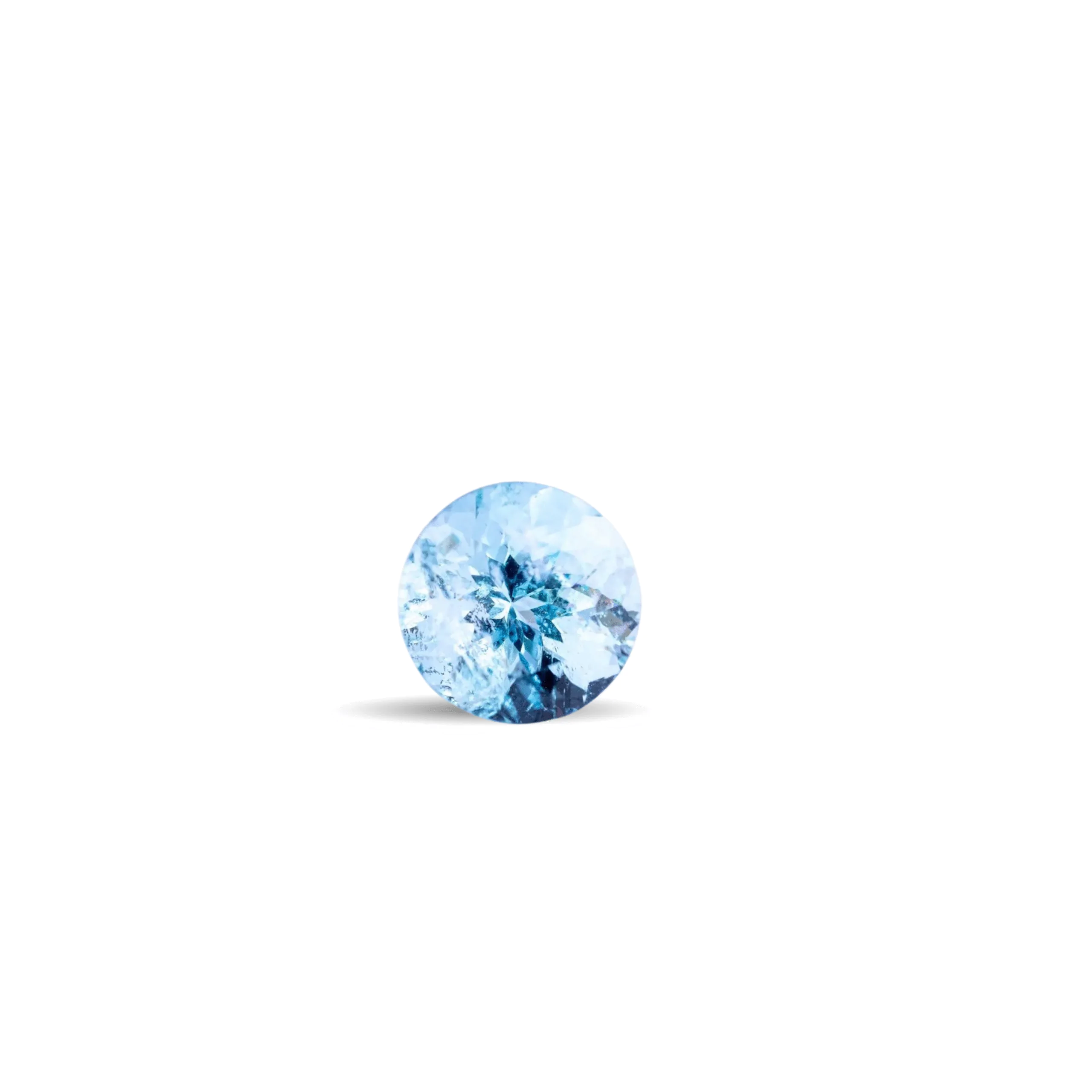 Untitled design - 2025-08-16T212547.650 7mm Round Aquamarine – 1.07 Carat Natural Blue Gemstone for Engagement Ring or Pendant - Image 1