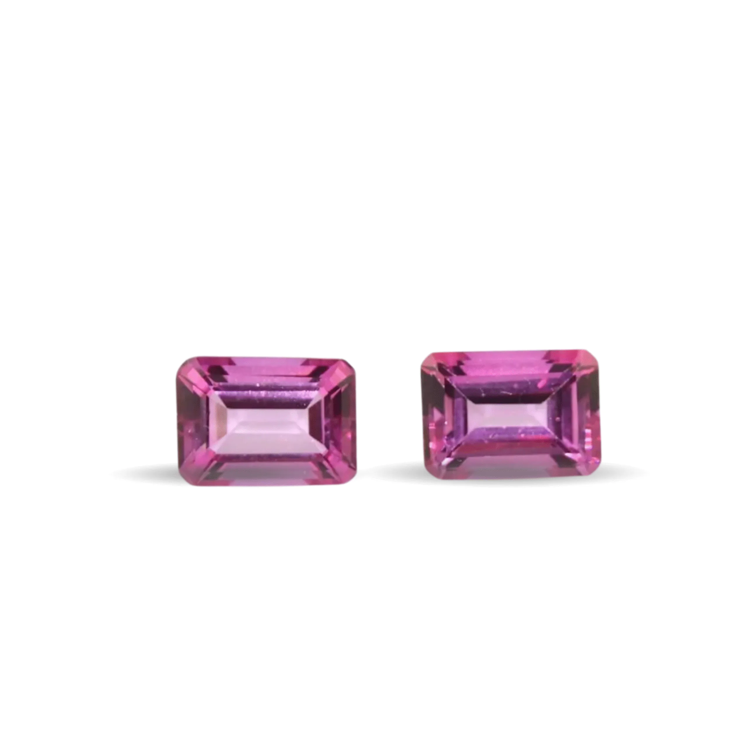 Pink Topaz Pair – 18.6 Ct Total | 14x10 mm Octagon Cut | Matching Loose Gemstones for Earrings or Custom Jewelry - Image 2