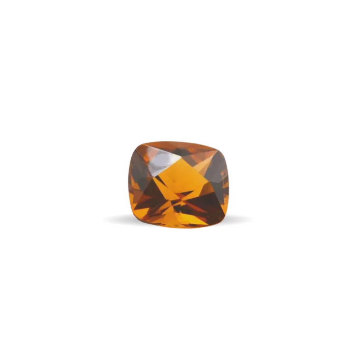 Natural Citrine Gemstone 4.9 Carat – Checkerboard cushion Cut  12x10mm – Golden Yellow Loose Gem for Ring or Pendant – Sparkling Citrine - Image 1