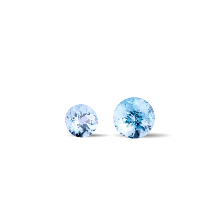 7mm Round Aquamarine – 1.07 Carat Natural Blue Gemstone for Engagement Ring or Pendant - Image 2
