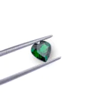 Heart Shaped Tsavorite Garnet Pair – Matched 5mm Cabochons for Earrings, Green Garnet, Rare Gemstone, Jewelry Making Supplies - Image 2