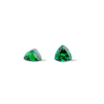 Trillion Cut Tsavorite Garnet Pair 1.21 Carat – 5mm Matched Green Garnets, Natural Rare Stones for Earrings or Fine Jewelry Design - Image 2