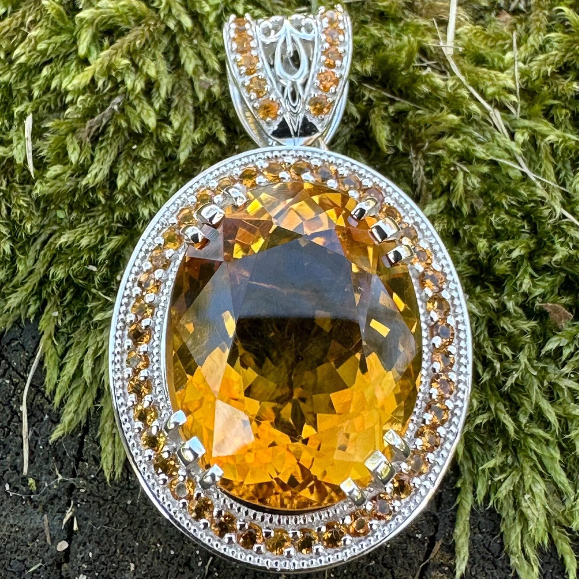 il_fullxfull.6427781895_9uco.jpg Citrine Gemstone Pendant - Image 1