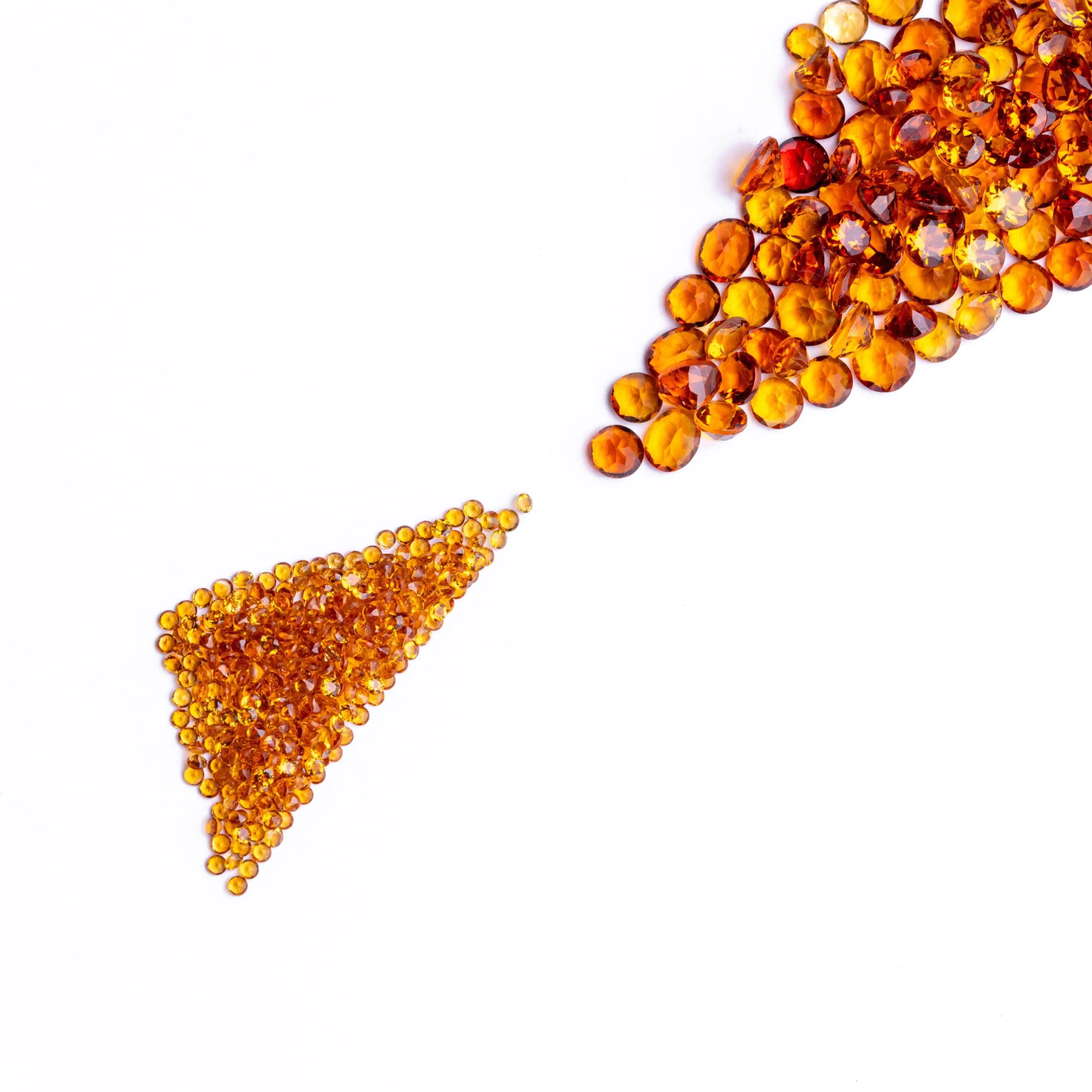 Citrine Gemstone Lot 60 Carats – High Quality 3-5mm Mixed Sizes, Golden Yellow Natural Loose Stones for Jewelry Making & Crafting - Image 1