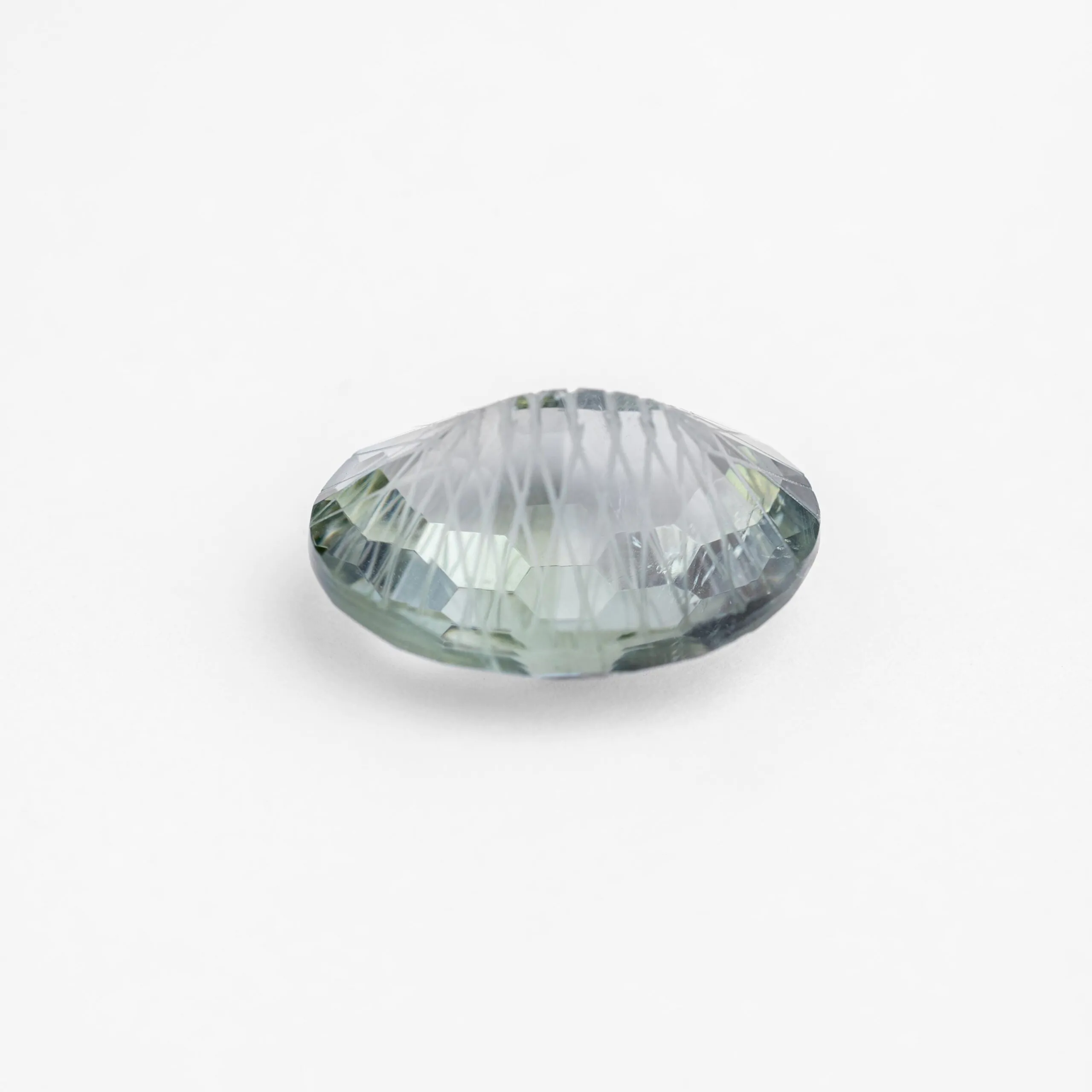 Green Amethyst Gemstone 20 Carat – Large Oval 20.6x16mm Prasiolite, Natural Mint Green Quartz for Statement Ring or Pendant - Image 2