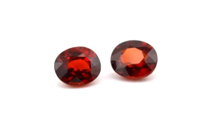 Red Garnet Pair – 5.35 Ct Total | 8.7 mm Round Cut Matching Gemstones | Loose Garnets for Earrings or Custom Jewelry - Image 2